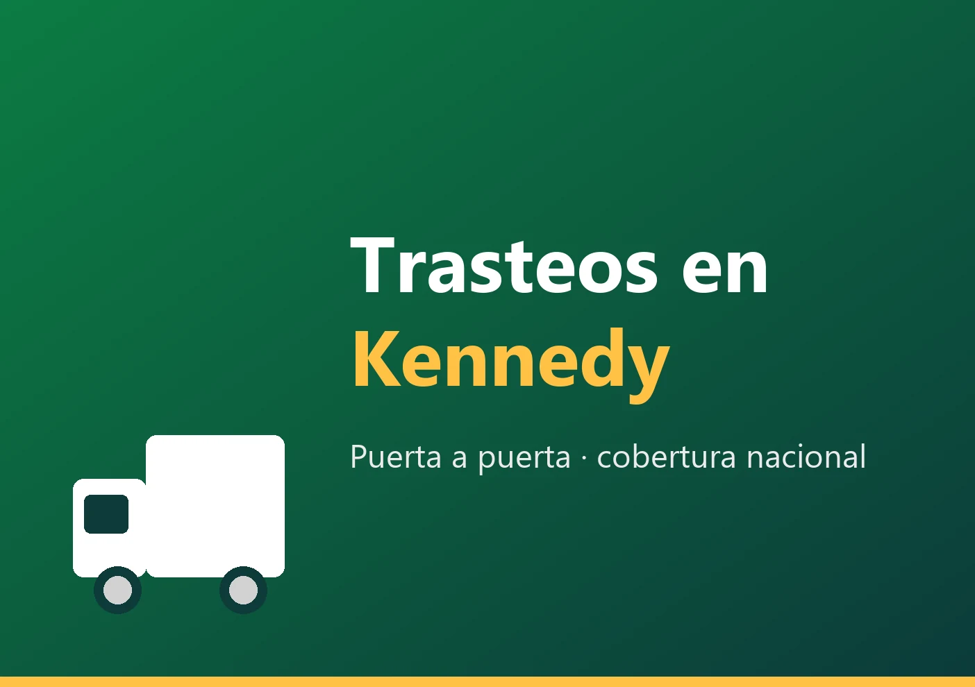 Trasteos y mudanzas en Kennedy Central, Bogotá, cobertura nacional