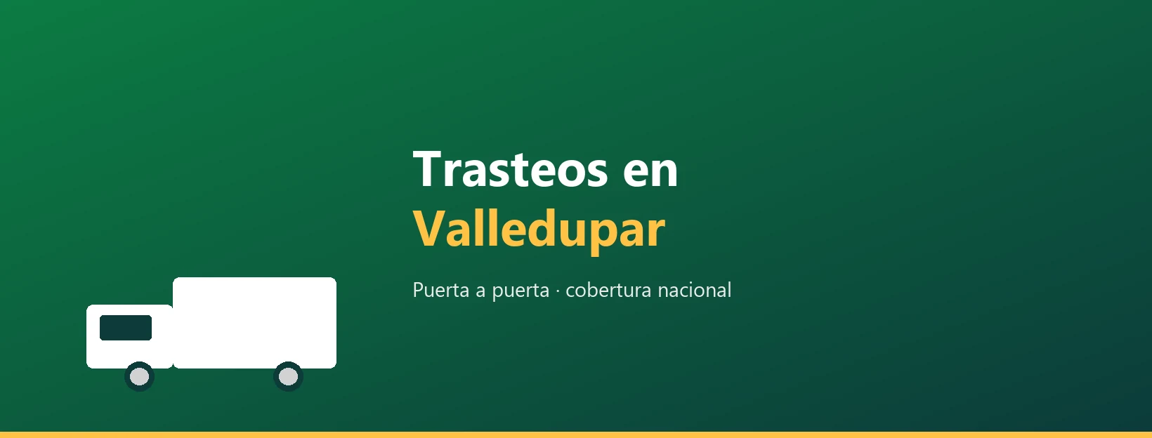 Trasteos nacionales a Valledupar, servicio puerta a puerta
